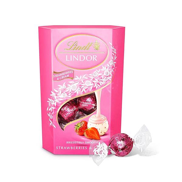 Lindt Lindor Strawberries and Cream Imported
